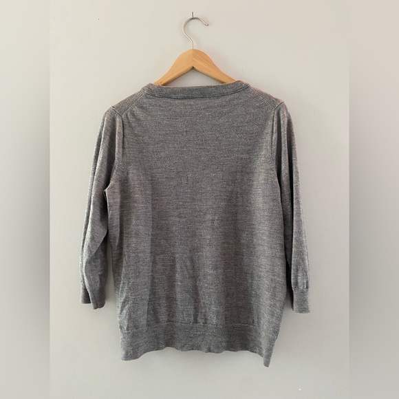 J. Crew Grey Sweater/ Size XL - Picture 6 of 7